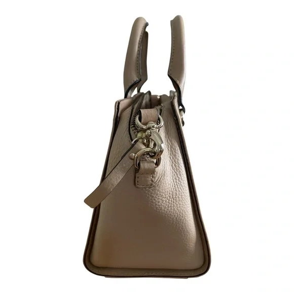 Kate Spade Mini Bernadine Hadley Satchel Tan Leather Handbag w/Crossbody Strap - Picture 2 of 10